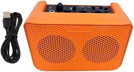 Softline Pro SP HSY-11D Electric Semi Acoustic Guitar Amplifier 10W Output BT Portable Amp Speaker with Delay Effect 3.5mm Earphone Jack Volume Tone Control (Orange)