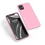 kwmobile Case Compatible with Apple iPhone 11 Case - TPU Silicone Phone Cover with Soft Finish - Light Pink