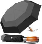 Lejorain Large Folding Umbrellas for Rain - Heavy Automatic Golf Umbrella Portable Duty Compact Umbrella Travel for Adult