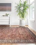 Loloi II Layla Area Rug, 2'-3" x 3'-9", Brick/Blue