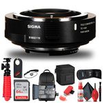 Sigma TC-1401 1.4X Teleconverter for Nikon F (879306) Bundle + Backpack + 64GB Card + Card Reader + Cleaning Set + Flex Tripod + Memory Wallet + IR Remote + Cap Keeper