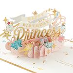 Hallmark Signature Paper Wonder Pop Up Birthday Card for Kids (Disney Princess)