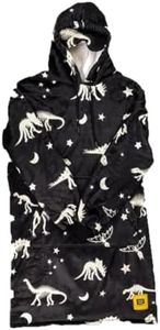 Big Blanket Co Hideout Hoodie Fossil Hunt | Oversized Wearable Blanket Hoodie | Soft Sherpa-Lined Hoodie Blanket for Adults | One Size Fits All