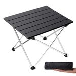 Mcirco by Portable Folding Camping Table, Lightweight Outdoor Picnic Table with Aluminum Top, Foldable Travel Table for Camping, Hiking, BBQ, Garden & Beach.