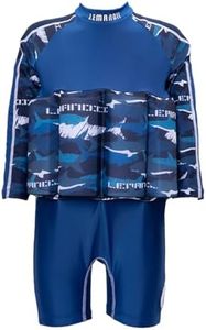 Baby Kids Floatation Suit Float One-Piece Swimwear Buoyancy for Girls Boys 50+Blue 3-4years