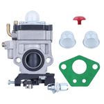 Mtanlo Carburetor Carb Gasket Kit Fit SCEWFIX TITAN TTL530GBC 43CC 52CC 40-5 BC430 CG430 CG520 1E40F-5 44F-5 Brush Cutter Trimmer with Primer Bulb & Check Valve