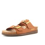 Mephisto Womens Hester Nubuck Leather Camel Sandals 5.5 UK