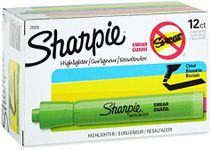 Sharpie Tank Style Highlighters, Chisel Tip, Fluorescent Green, 12 Count