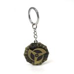 Daiyamondo Unleash the Power of the Uchiha Sharingan with the Naruto Anime Rotating Revolving Metal Keychain | Car Key Rings | Bike Key chain| Gifting | Novelty | (Full Weapon Covered Rotating)