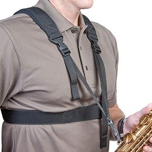 Neotech Sax Practice Harness, Swivel Saxophone Strap (2501512), Black