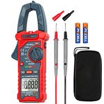 AstroAI Digital Clamp Meter Multimeter 2000 Counts Amp Voltage Tester Auto-ranging with AC/DC Voltage, AC Current, Resistance, Capacitance, Continuity, Live Wire Test, Non-contact Voltage Detection