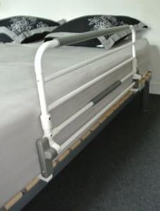 Sponda Letto Universale Pieghevole Ribaltabile in Acciaio 90 cm