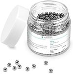 Navaris 1000 Pcs Decanter Cleaning Beads - Stainless Steel Reusable Cleaning Balls for Wine Bottles, Glass Decanters, Carafes, Narrow Spouted Vases