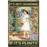 CREATCABIN Garden Metal Tin Sign Vintage Flower Wall Art Decor Poster Retro Painting Plaque Iron Mural Hanging Rustic for Outdoor Yard Gardening Home Indoor Decorative Gift Gardener 8 x 12 Inch