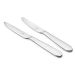 FNS Victoria Stainless Steel Dinner Knife/butter knife with Mirror Finish & Round Handle- Set of 2 knives |Elegant Design |Durable Construction |Perfect for Home and Kitchen