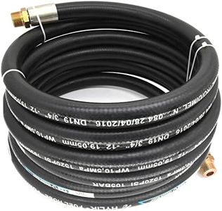 Farm Fuel Hose 3/4" x 20' (6 m) Fuel Transfer Hose, 3/4 Fuel Hose 20 ft, Fuel Pump Hose 3/4 Inch, for Dispensing Diesel Fuel, Gasoline, Grease, Kerosene, Petroleum Oils