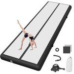 Inflatable Tumbling Gym Mat 10cm/20cm high 3M/4M/5M/6M/7M/8M/9M/10M/11M/12M Inflatable Air Gymnastics Mat Training Mats Gymnastics tumbling mat with Air Pump