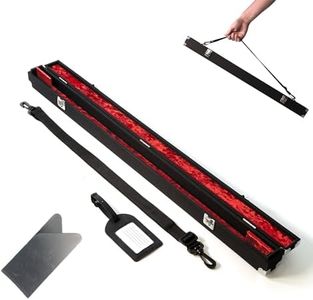 Smith & Basil Cello Bow Case - Fits Two 4/4 Violin, Cello or Viola Bows - Hard Outer Shell with Premium Internal Velvet Padding - Shoulder Strap, Name Tag and Music Sheet Clip Included