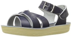 Salt Water Sandals by Hoy Shoe Sun-San Swimmer, Navy Blue, 5 Infant M