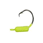 Yellowtail Snapper Weighted Circle Hook Jig - (Chartreuse) 4/0 Hook - 1/8 oz - 25 Pack