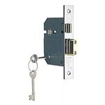 Yale P-M560-CH-67 5 Lever Mortice Sashlock, Boxed, Suitable for External Doors, Chrome Finish, 2.5 Inch/64 mm