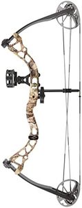 Diamond Archery Youth Atomic Bow - Fully Adjustable Equipped Durable Compound Bow | 6-29 LBS Draw Weight | 12"-24" Draw Length | 191 FPS, Left Hand, Mossy Oak Breakup Country