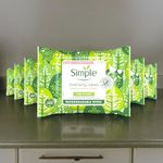 6 x 20Wipes Simple Kind to Skin Biodegradable Cleansing Makeup Remover Face Wipes for Women, Ideal for Sensitive Skin(Total 120Wipes)