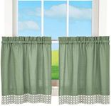 Lorraine Home Fashions Salem 60-inch x 24-inch Tier Curtain Pair, Sage