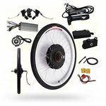 48V 26" Electric Bicycle Rear Wheel 1000W Ebike Hub Motor Conversion Kit