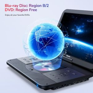 GOnavidio 17.5" Blu-Ray DVD Player – Compact Home Media Player