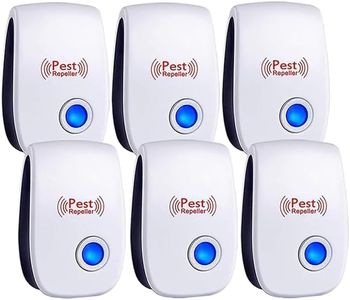 Ultrasonic Pest Repeller, 2024 (6Pack) Upgraded Electronic Indoor Plug-in Pest Control Efficient Repelling Rat, Spider, Ant, Mosquito, Cockroach, Bed Bug and Other Rodents, Non-Toxic Eco-Friendly