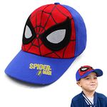 VRITRAZ Cartoon Character Printed Little Baseball Cap for Kids, Baby Girls and Boys 3-12 Years Eyes (Red)