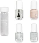 Dazzle Dry Mini Kit 4 Step System - Boss, a light and true neutral nude. Full coverage cream. (5 Piece Kit / 5 Manicures)