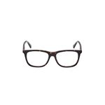 GUESS GU522305252 Plastic Square Shape Full Rim Eyeglasses for Unisex, 52 mm Lens Size, Dark Brown