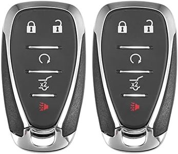 X AUTOHAUX 2pcs 5 Button SUV Keyless Entry Remote Control Replacement Key Fob Proximity Smart Fob HYQ4EA for Chevrolet Traverse 2018-2020 433MHz 46 Chip