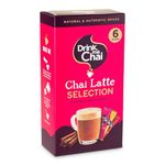 Drink Me Chai Chai Latte Sachets Selection (Pack of 5) Just Add Milk or Water | 10x Spiced Chai Latte, 10x Vanilla Chai Latte, 10x Dirty Chai Latte | Masala Chai Powder Spice Blend