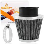 QAZAKY Universal Air Filter Cleaner 52mm 53mm 54mm 55mm Compatible with 50cc-90cc 110cc 125cc 150cc 200cc 250cc GY6 Motorcycle ATV Scooter Quad Go Kart Moped Pit Dirt Racing Bike Suzuki Baja 2.13inch