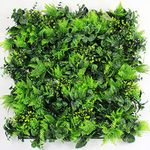 ULAND Artificial Plant Wall Panels, Pack of 12pcs 20"x20", Greenery Hedges, Ivy Privacy Living Wall Fence Screening, Home Garden Outdoor Wall Decoration(A047,12)