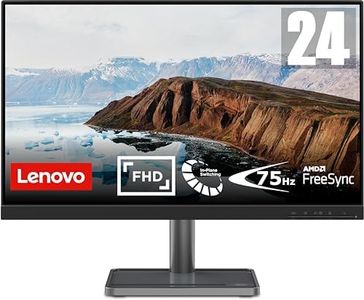 Lenovo L24i-30 | Moniteur Full HD 23,8" | 1920 x 1080 | 75 Hz | 250 nits | Temps de réponse 4 ms | HDMI | VGA | AMD Radeon FreeSync | Noir