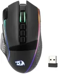 Redragon M991 Wireless Gaming Mouse, 19000 DPI Wired/Wireless Gamer Mouse w/Rapid Fire Key, 9 Macro Buttons, 45-Hour Power Capacity and RGB Backlight for PC/Mac/Laptop
