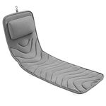 Full Body Bath Pillow, Non-Slip Bath Cushion for Tub, Luxury Spa Bathtub Mattress for Head Neck Shoulder and Back Rest Support，Comfortable Hot Tub Accessories – 50"x 15" (Grey-Full Body Bath Pillow)