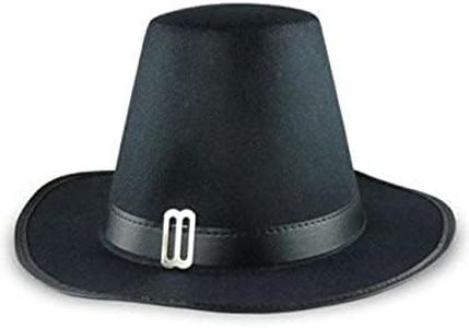 Forum Novelties Men's Novelty Adult Pilgrim Man Hat, Black, One Size