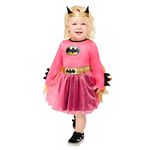 amscan (PKT) (9909324) Child Girls Pink Batgirl Costume (18-24 months)