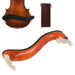 STYDDI Wood Violin Shoulder Rest for 4/4, 3/4 Sizes, Collapsible Adjustable Maple Wood Violin Shoulder Pad