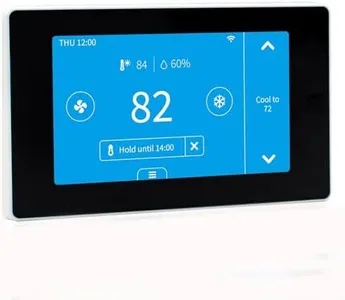 Smart Thermostat for House with C-Wire Adapter, Programmable WiFi Thermostat Compatible with Alexa and Google Assistant,Energy Saving, Remote Control Tuya/Smart Life, C-Wire Require