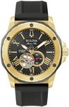 Bulova Men's Marine Star, Black, 98A272
