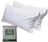 Beckham Hotel Collection King Size White Pillow Protector with Zipper Set of 4, Soft and Breathable Cotton Pillow Protector Covers