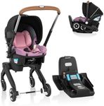 Evenflo Gold Shyft DualRide with Carryall Storage Infant Car Seat and Stroller Combo (Opal Pink)
