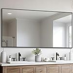 DESBING Black Bathroom Mirror for W