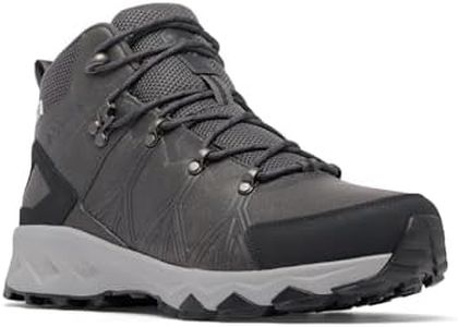 Columbia Mens Peakfreak II Mid Outdry Leather Hiking-Trekking Shoe Grey